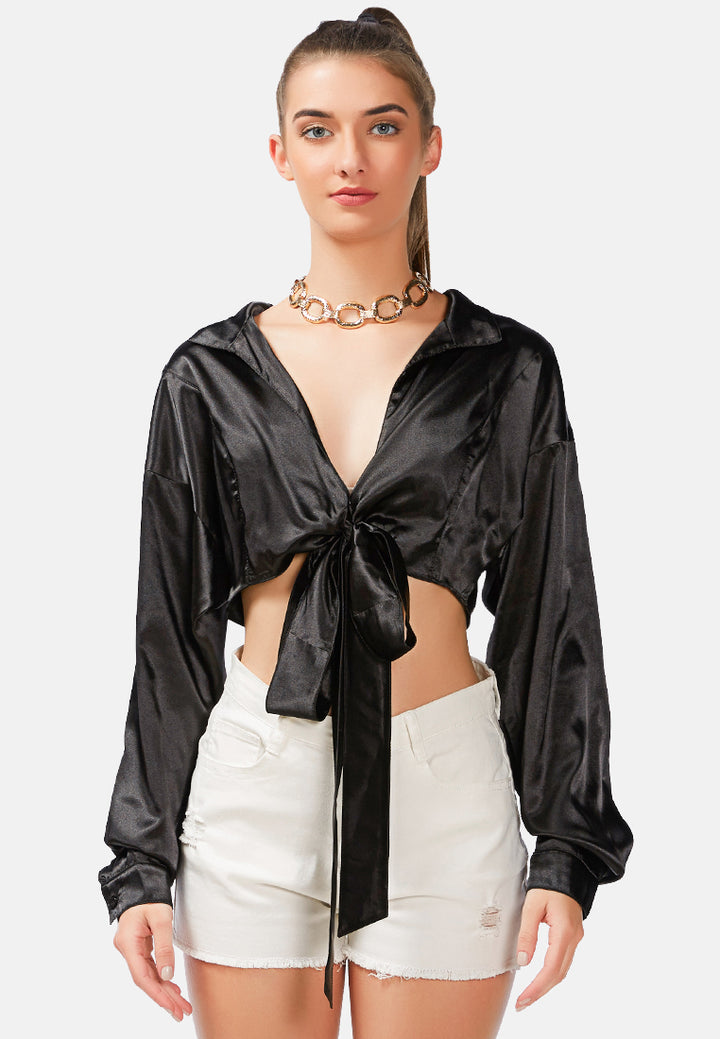 tie-up party crop top#color_black