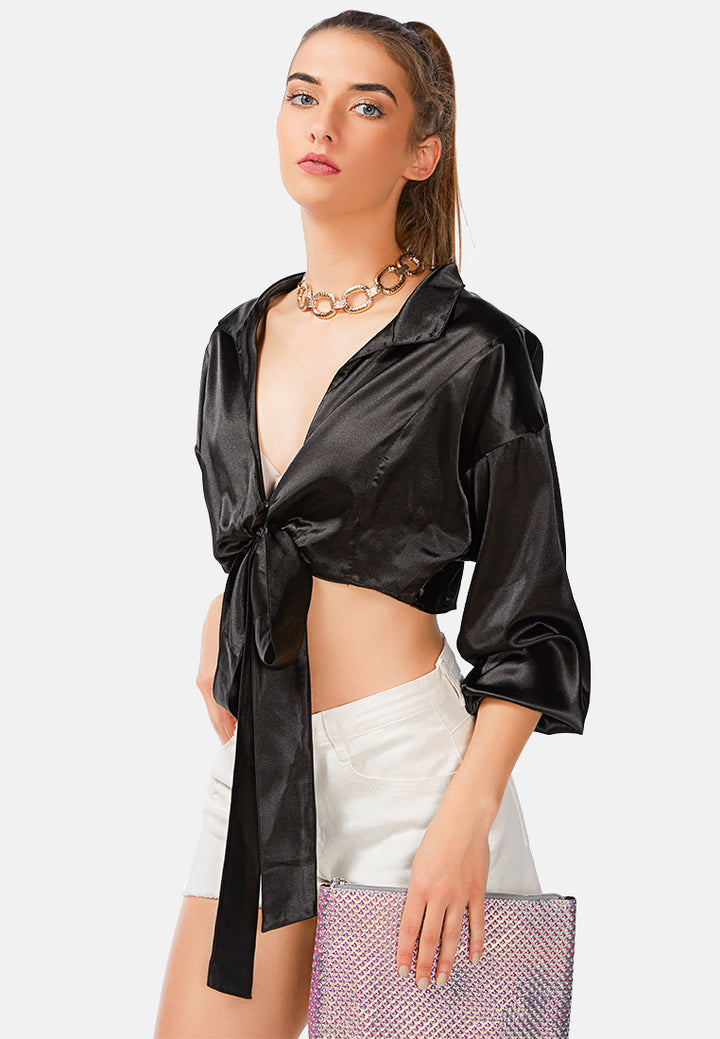 tie-up party crop top#color_black