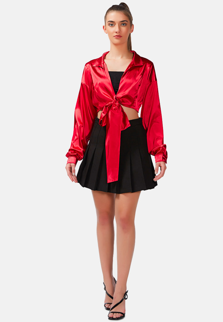 tie-up party crop top#color_red