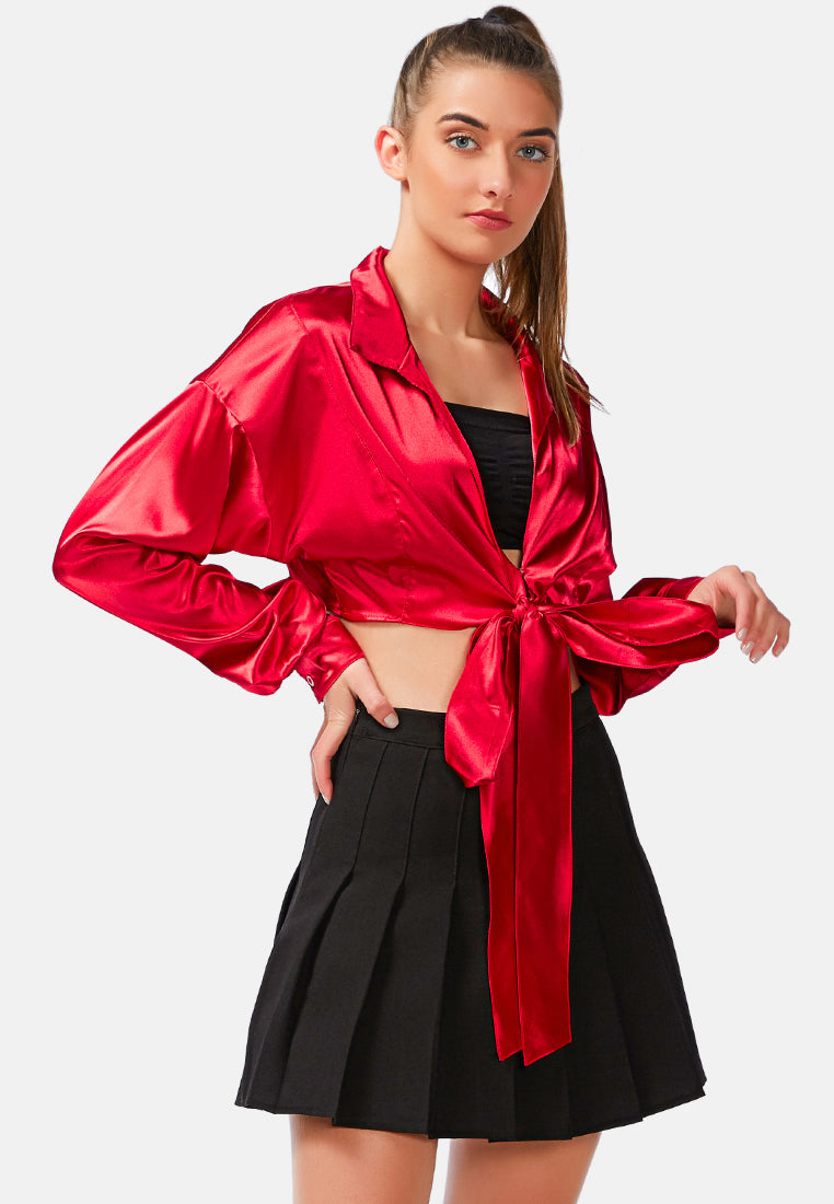 tie-up party crop top#color_red