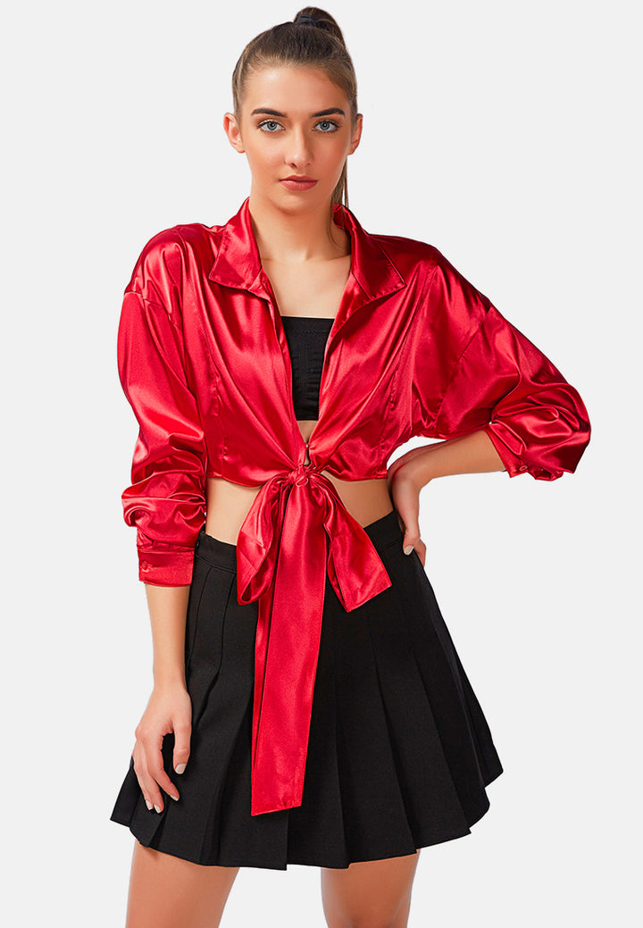 tie-up party crop top#color_red