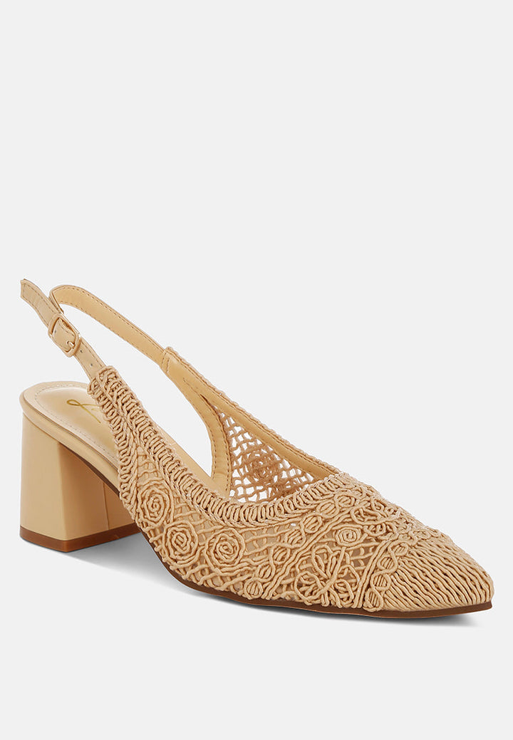 woven design slingback sandals by ruw#color_beige