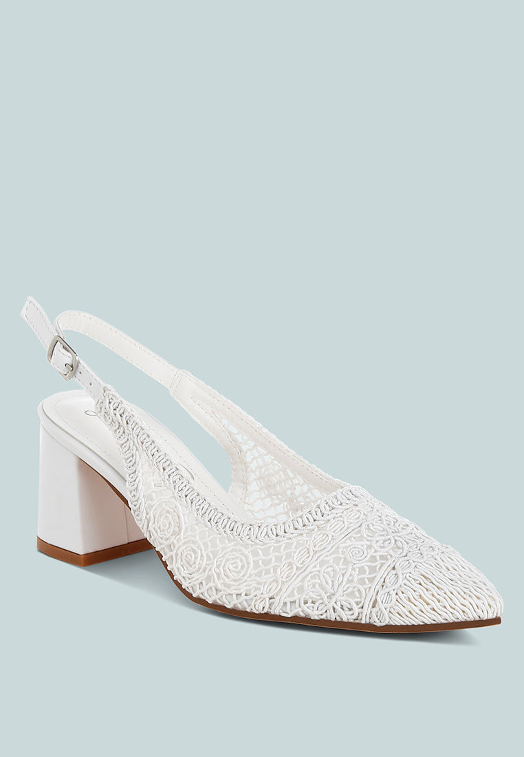 woven design slingback sandals by ruw#color_white