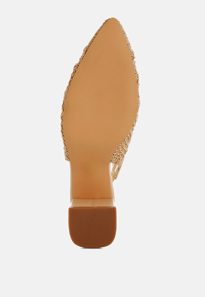 woven design slingback sandals by ruw#color_beige