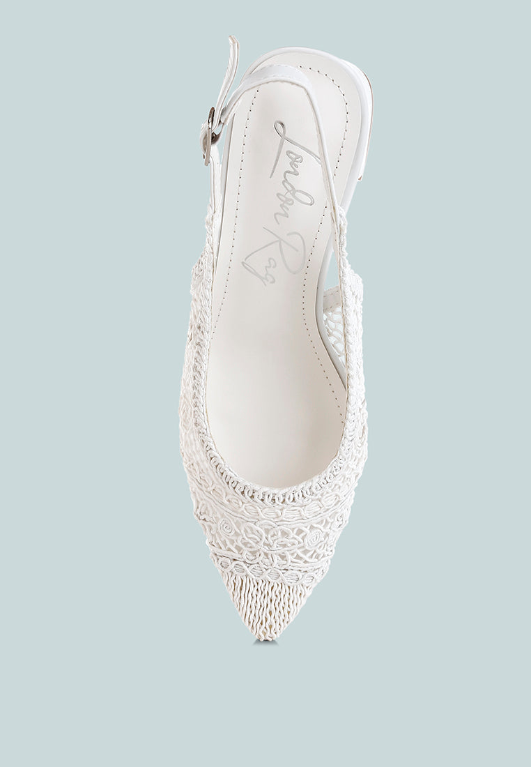 woven design slingback sandals by ruw#color_white