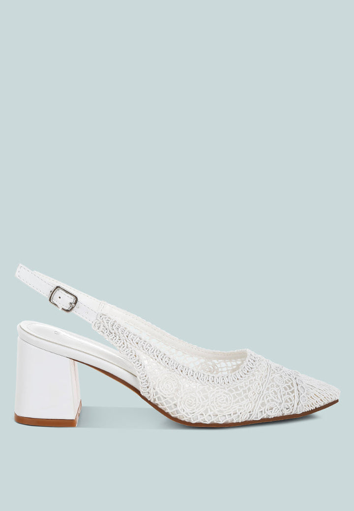 woven design slingback sandals by ruw#color_white