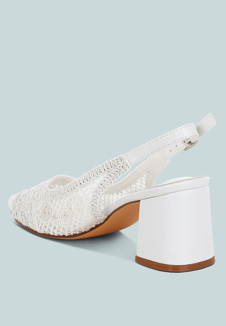 woven design slingback sandals by ruw#color_white