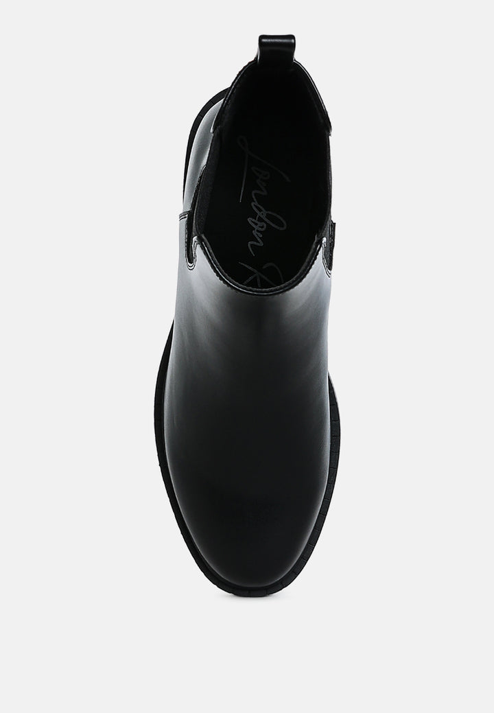 stacked heel chelsea boots by ruw#color_black