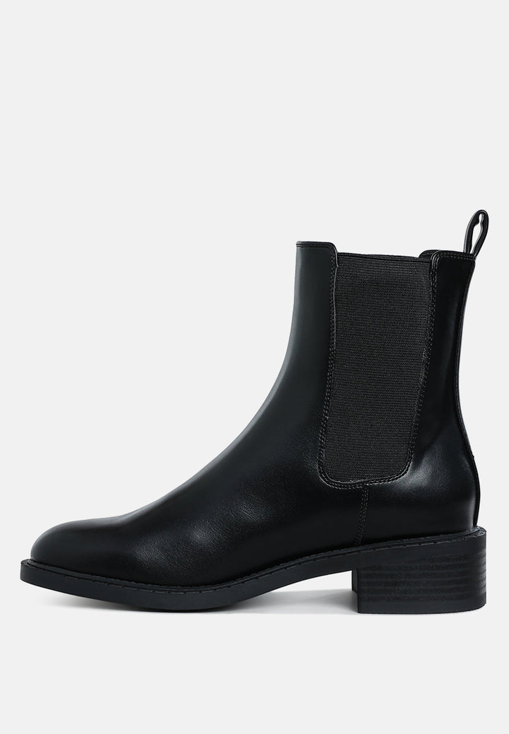 stacked heel chelsea boots by ruw#color_black