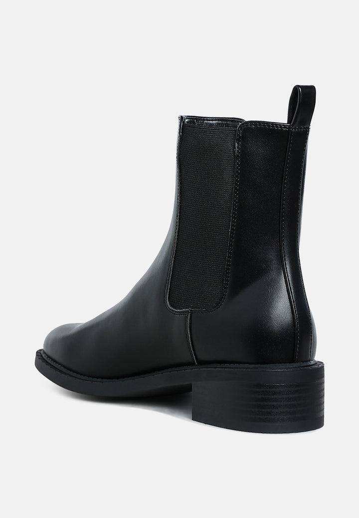 stacked heel chelsea boots by ruw#color_black