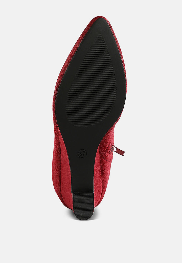 microfiber wedge heel boots by ruw#color_dark-red