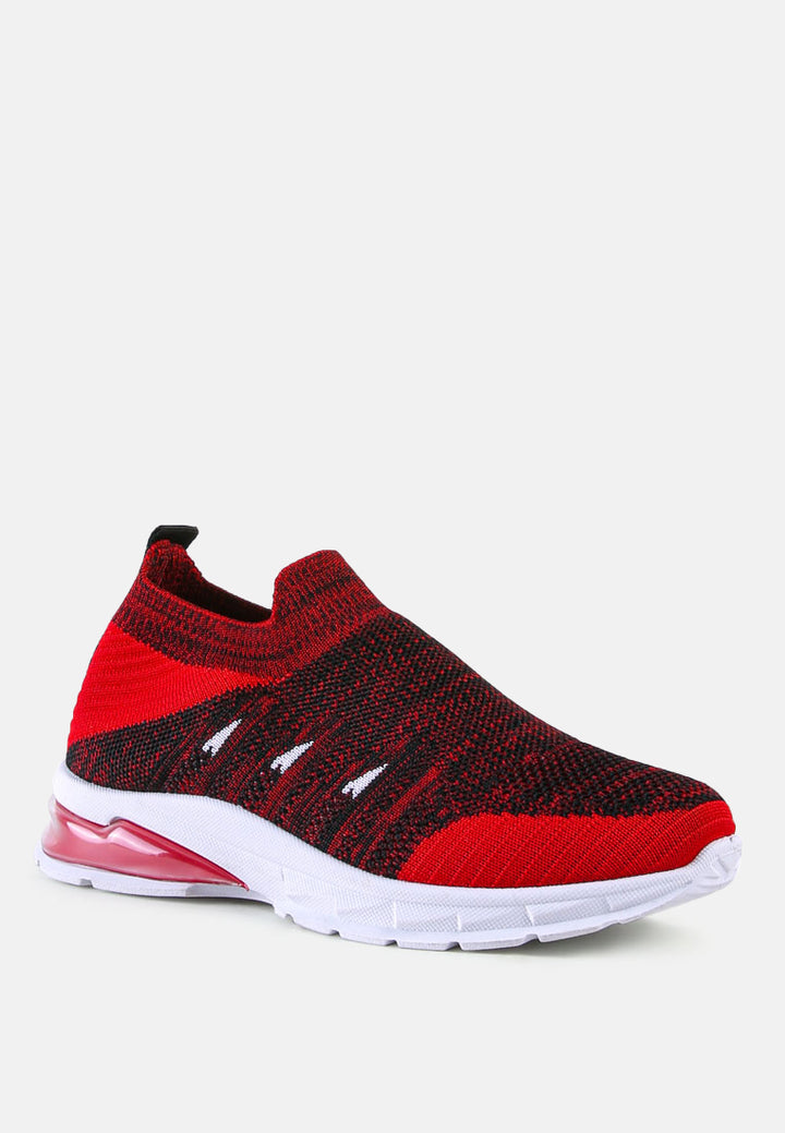 two tone light weight kids sneakers#color_red