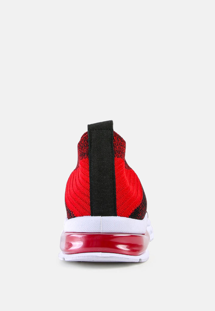 two tone light weight kids sneakers#color_red