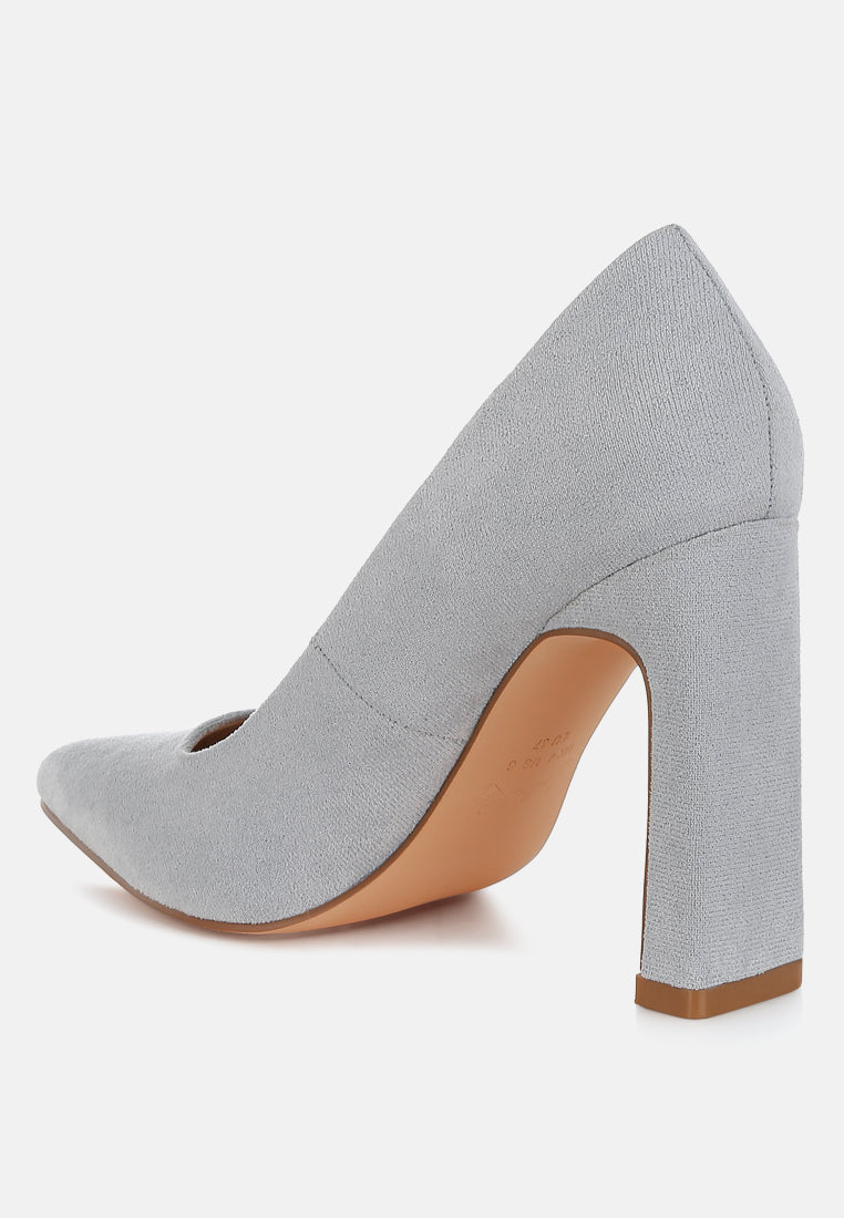 slim block heel pumps by ruw#color_light-blue