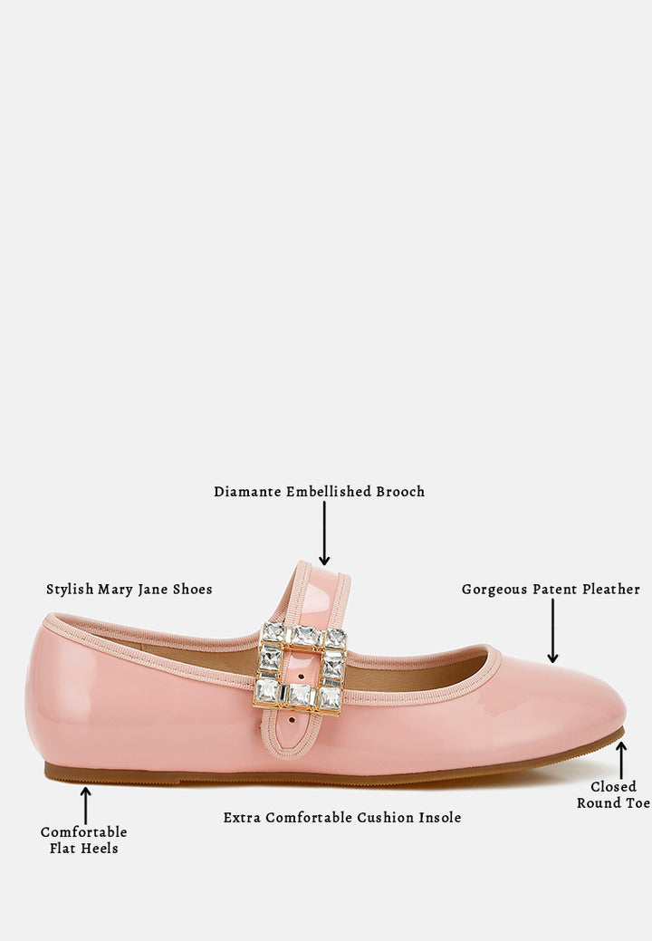 brooch mary jane sandals by ruw#color_pink