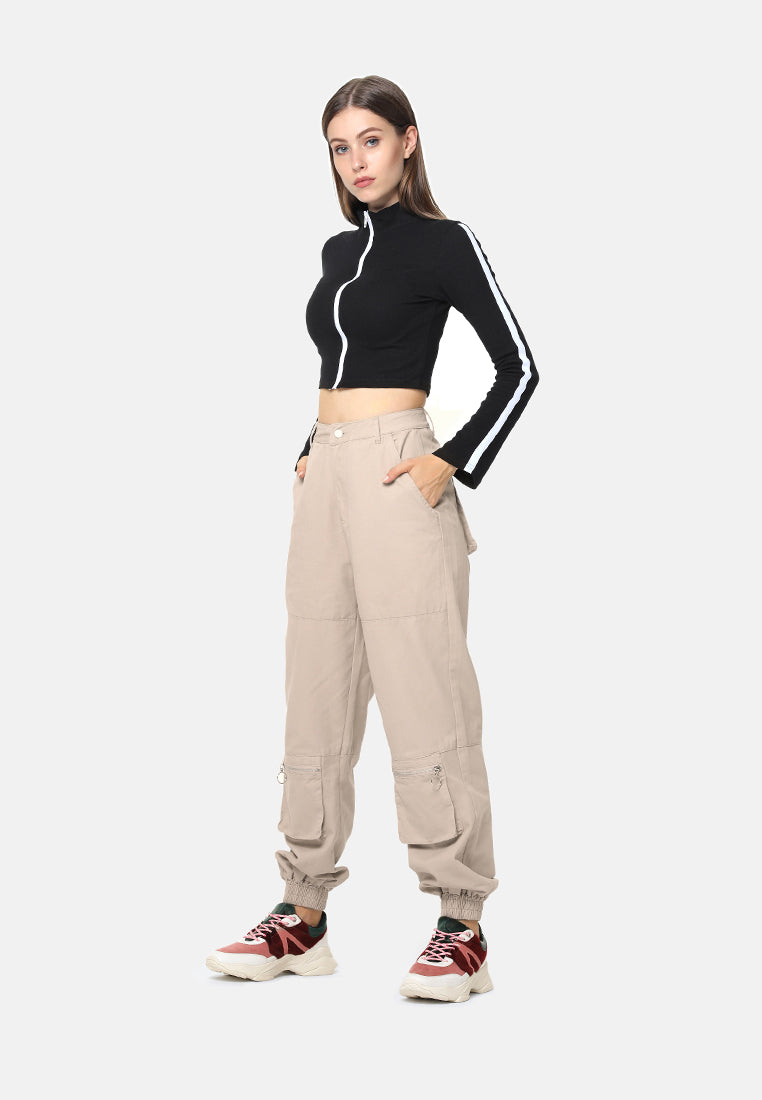 utility cargo trousers#color_sand