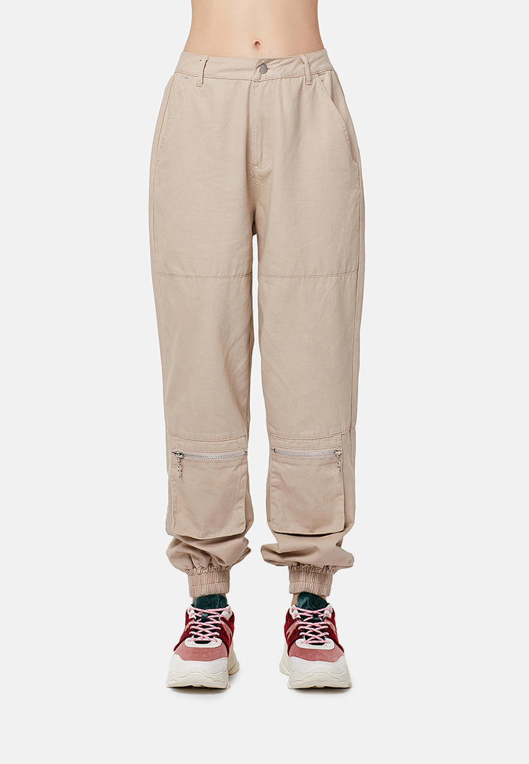 utility cargo trousers#color_sand
