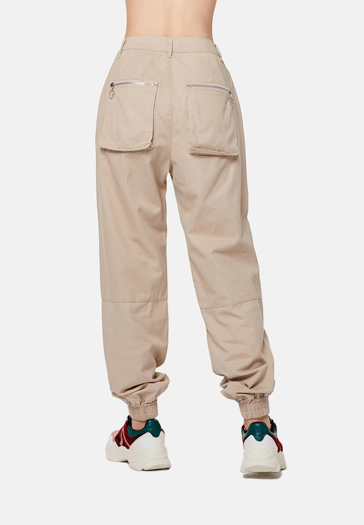 utility cargo trousers#color_sand