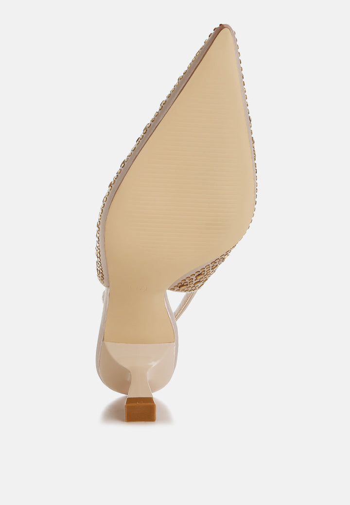 pointed toe rhinestone slingbacks by ruw#color_beige