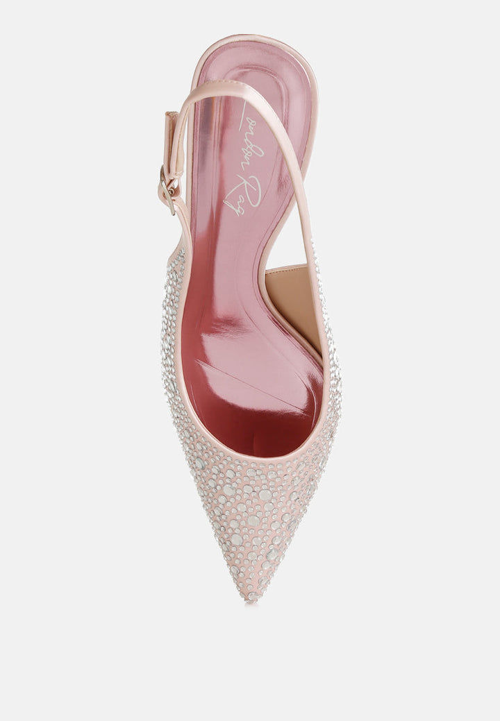 pointed toe rhinestone slingbacks by ruw#color_pink