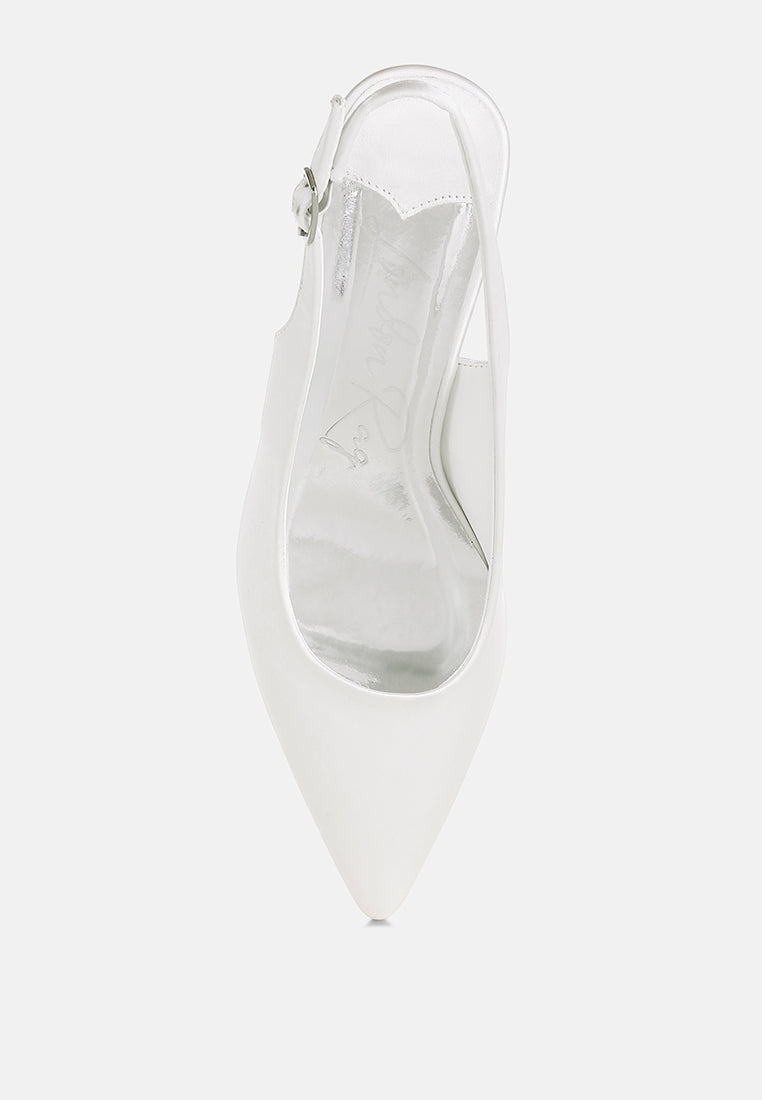 satin pointed toe slingbacks by ruw#color_white