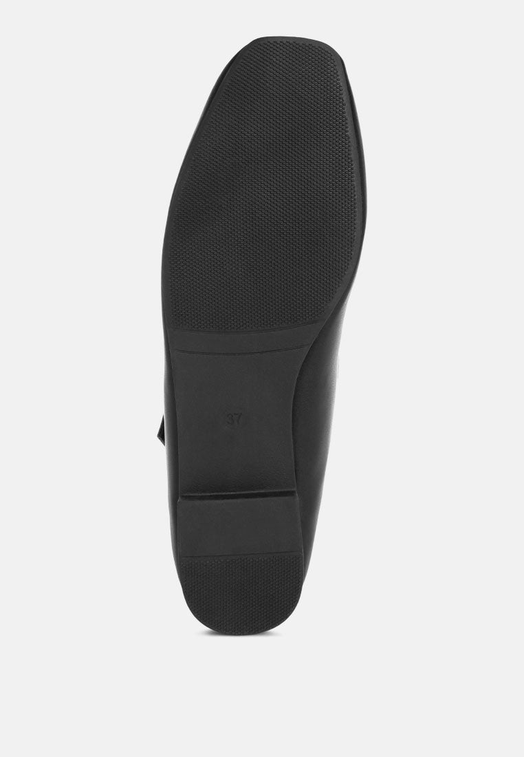 vonily criss cross straps ballet flats#color_black