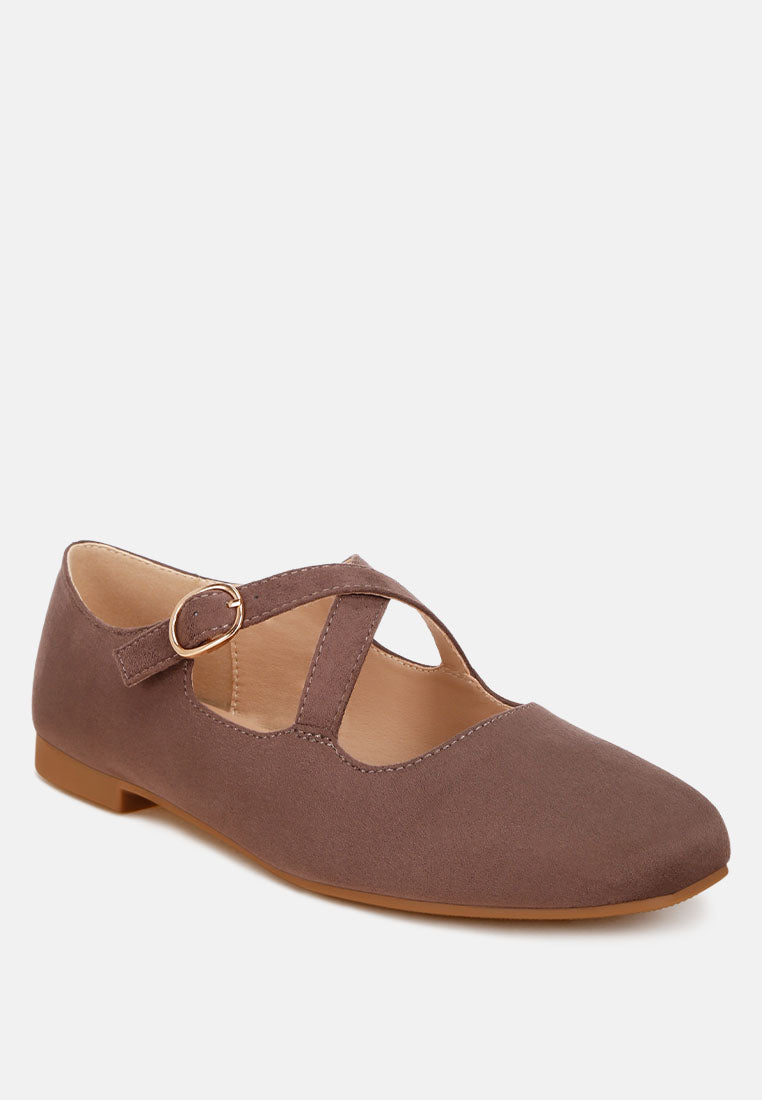 vonily criss cross straps ballet flats#color_taupe-suede