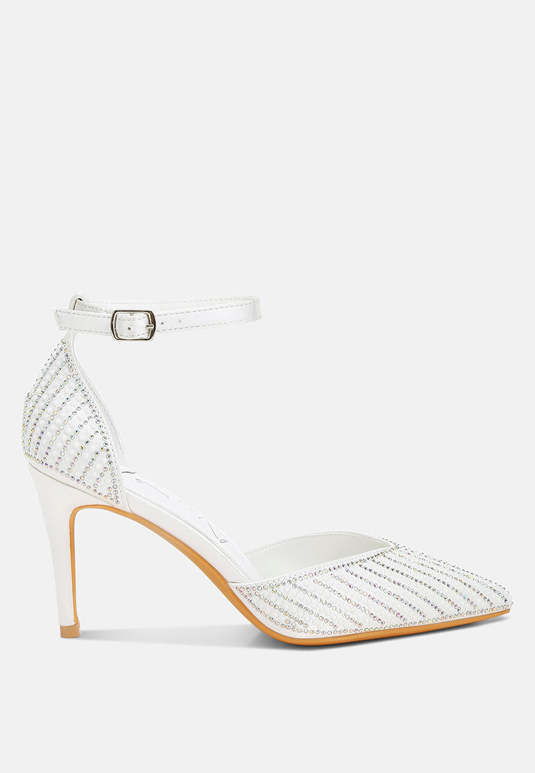 pearls & sequins embellished stiletto sandals by ruw#color_white
