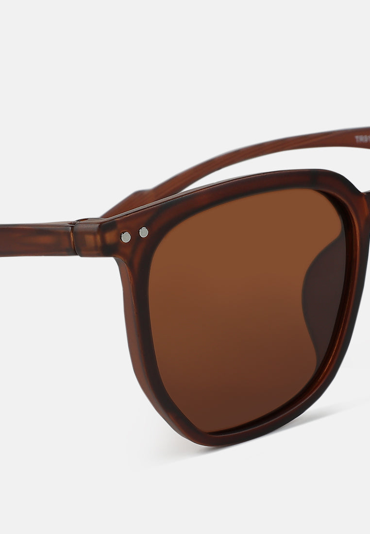 wayfarer full rim sunglasses by ruw#color_brown