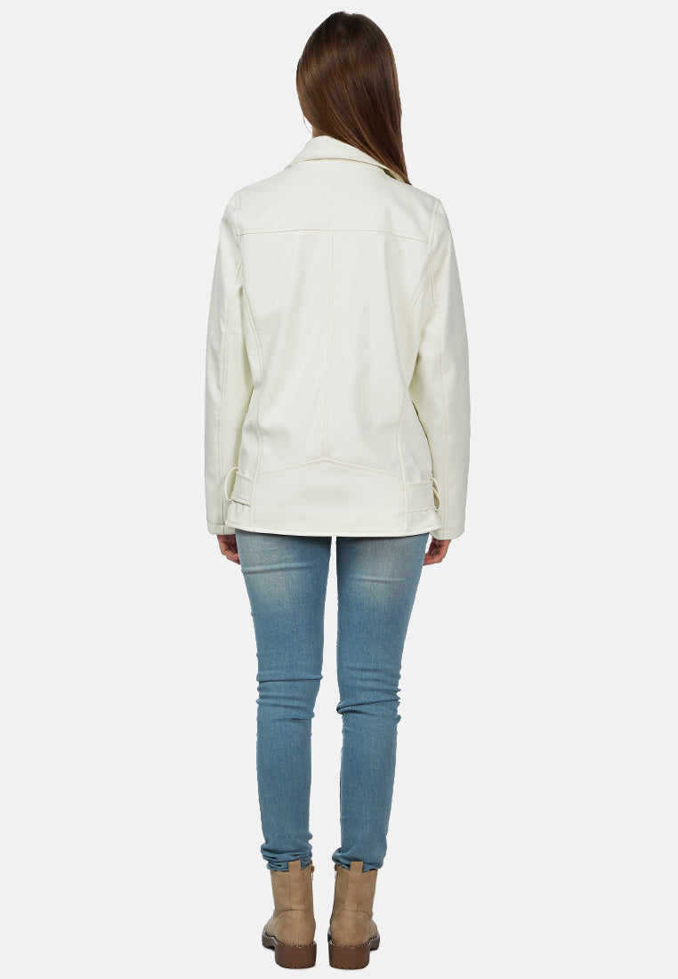 faux leather biker jacket#color_white