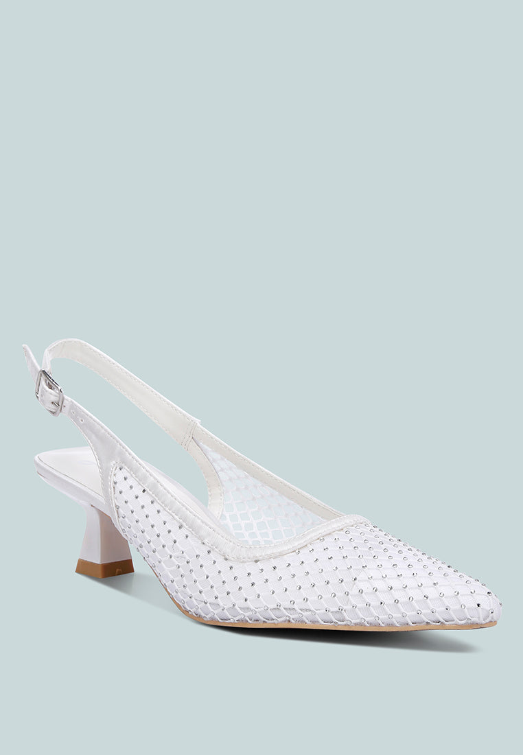 rhinestone slingback mules by ruw#color_white