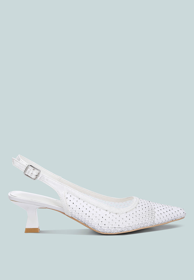 rhinestone slingback mules by ruw#color_white