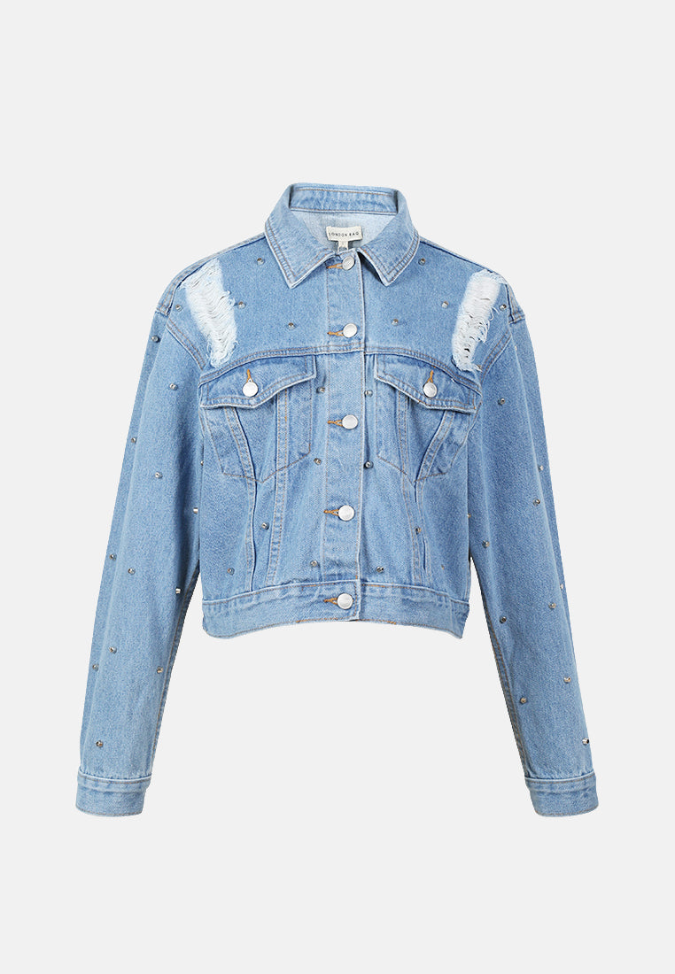 women's blue denim jacket#color_blue