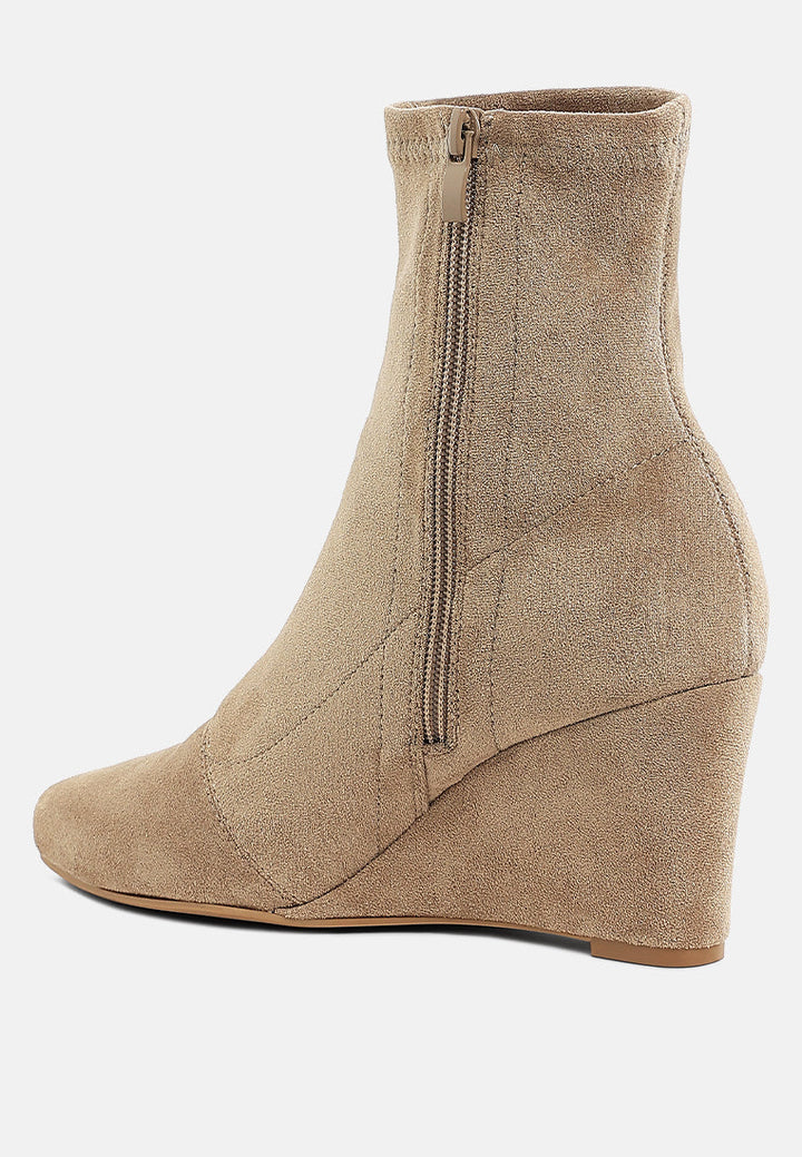 microfiber wedge sock boots by ruw#color_beige