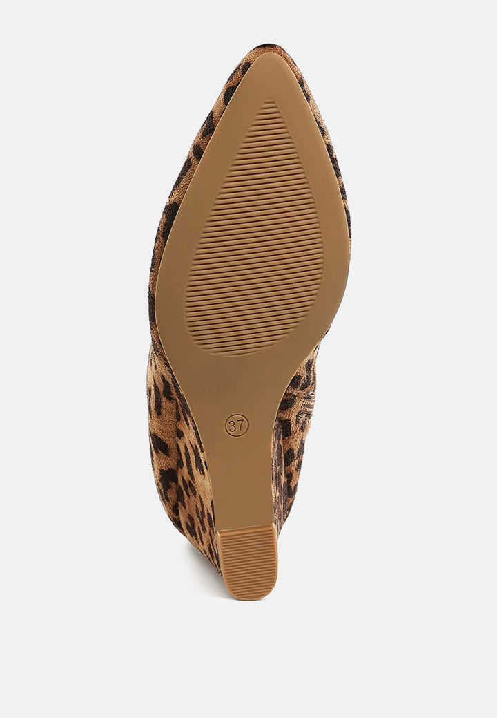 microfiber wedge sock boots by ruw#color_leopard