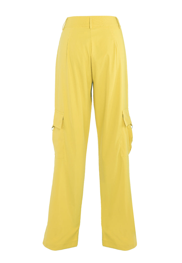 high waist cargo pants by ruw#color_mango-yellow