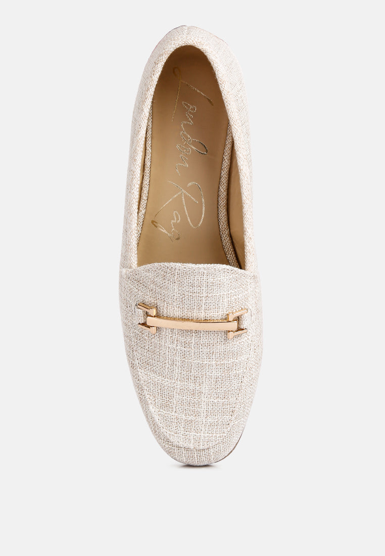 zaara solid faux suede loafers by ruw#color_beige
