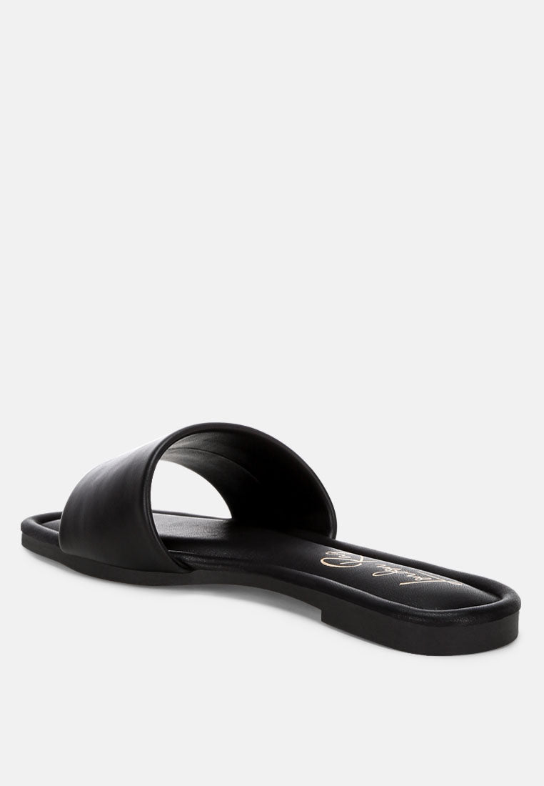 zaltana open square toe flats#color_black-man-made-leather