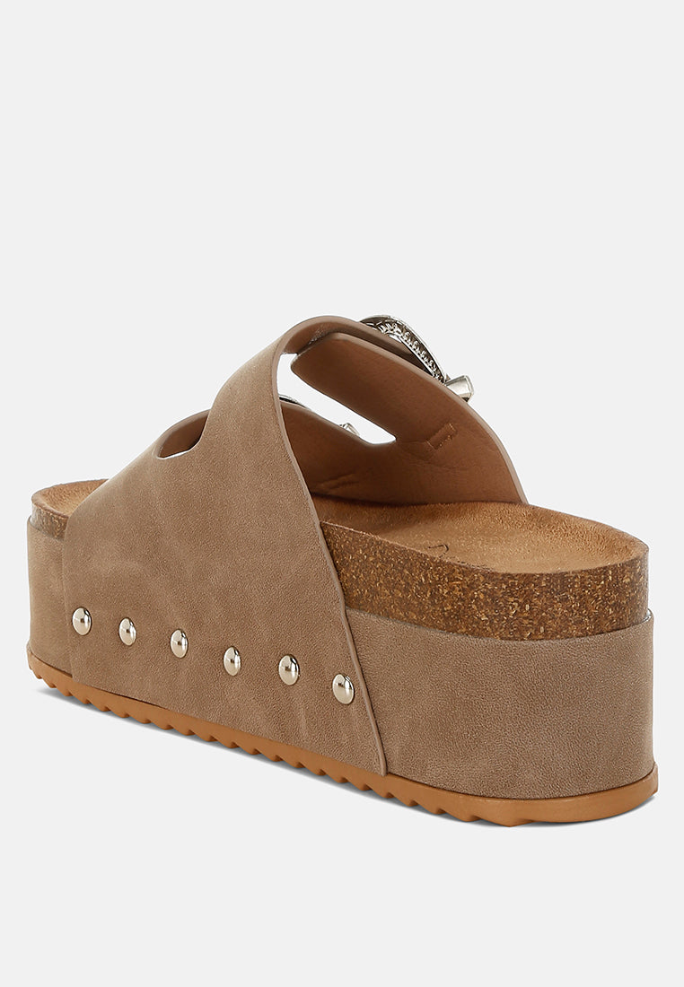 zaphod faux leather flatform slip ons#color_taupe