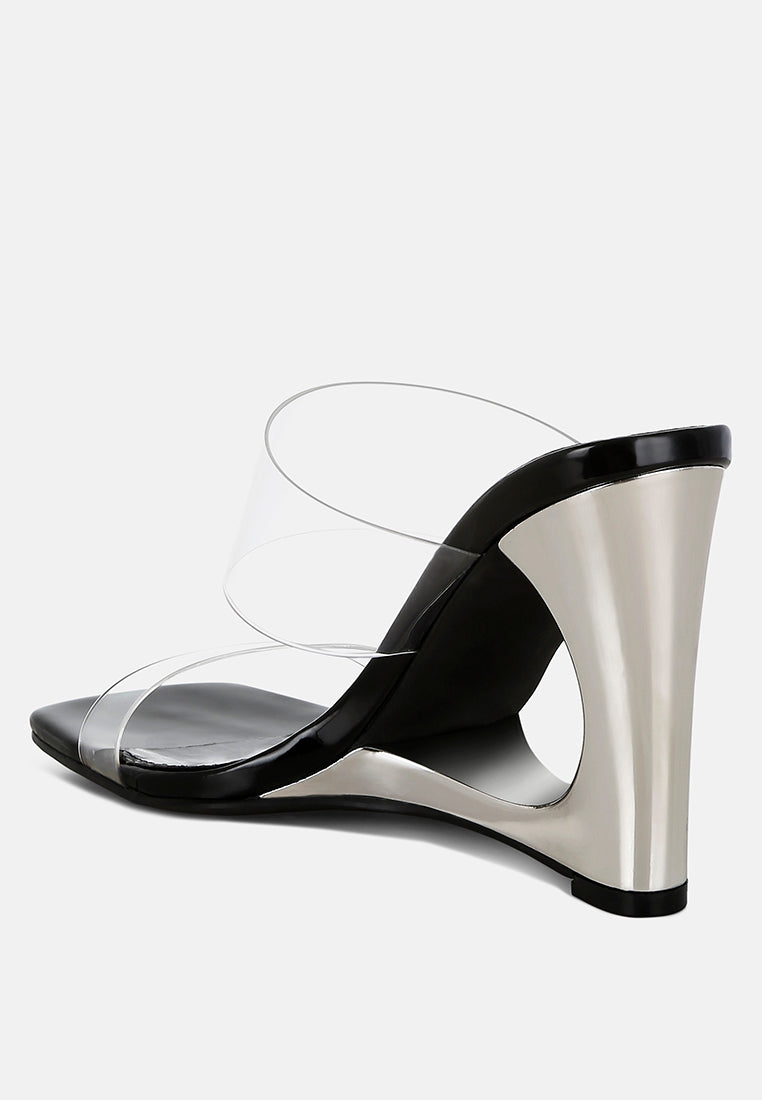 fantasy wedge heel clear sandals by ruw#color_black