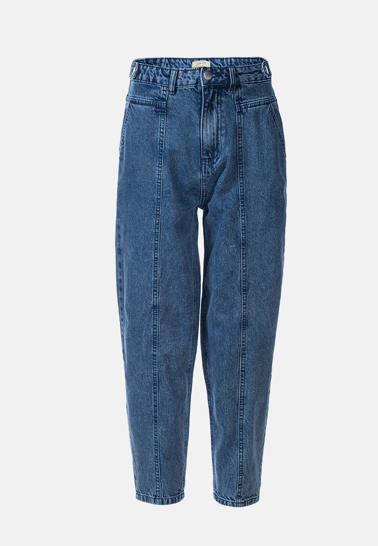 multi panel washed mom jeans#color_mid-blue