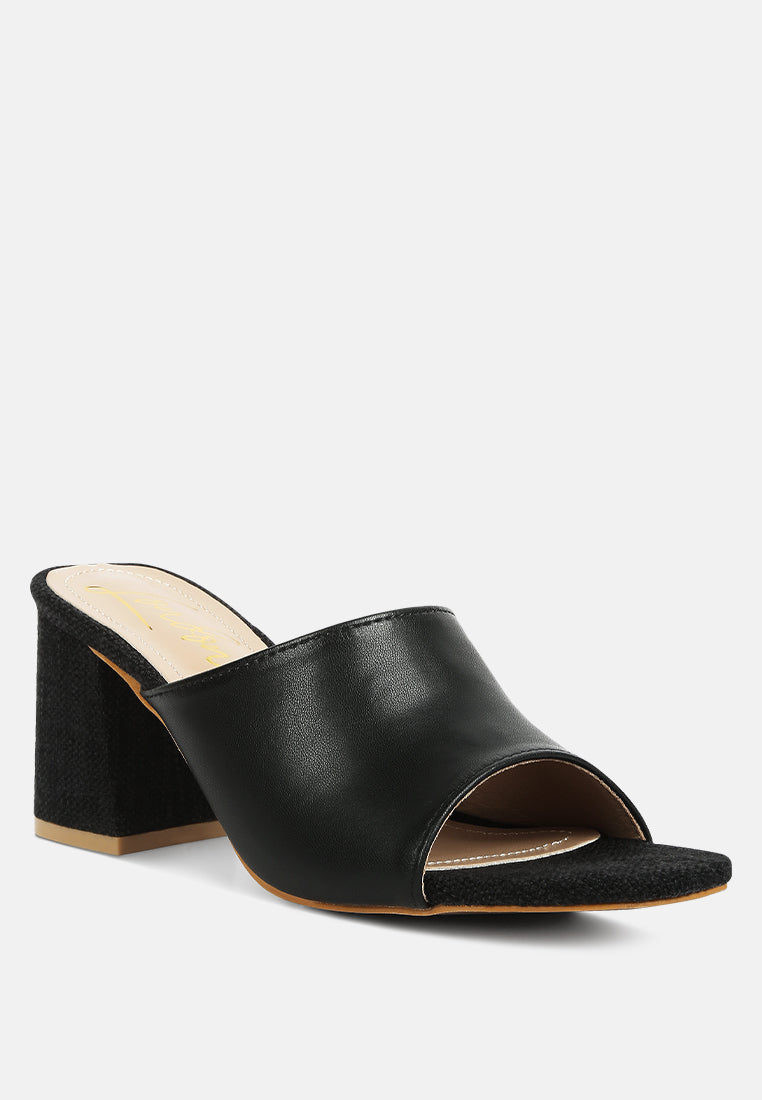addie block heel slip on sandals by ruw#color_black