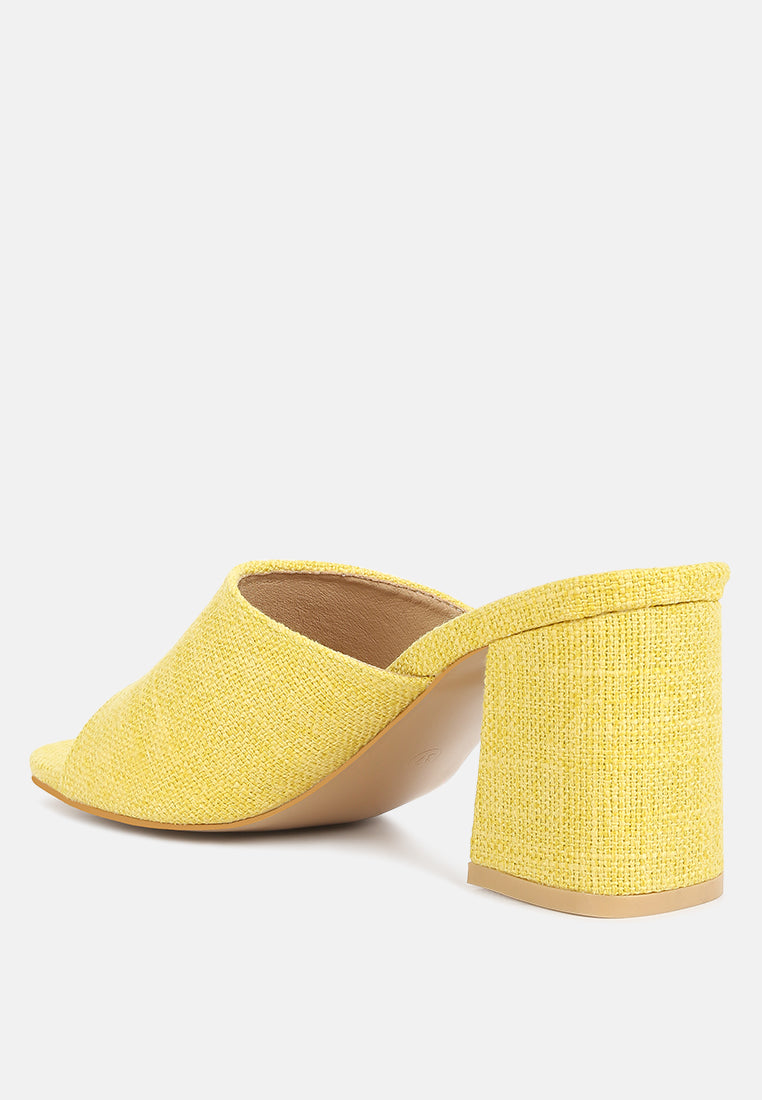 addie block heel slip on sandals by ruw#color_yellow