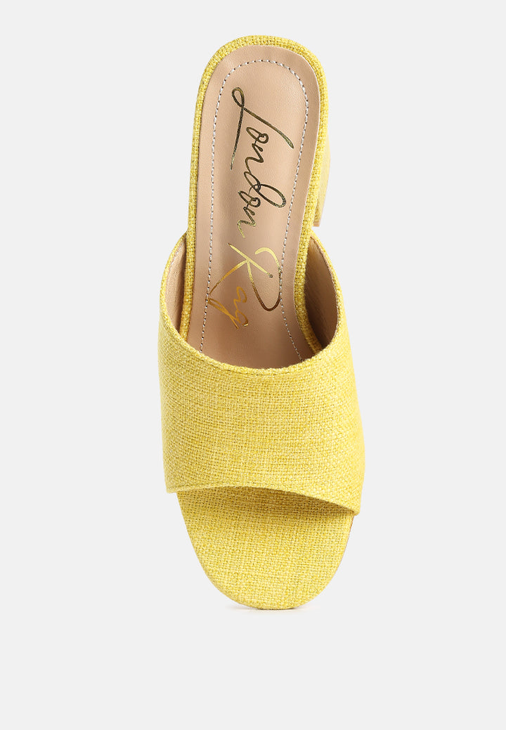 addie block heel slip on sandals by ruw#color_yellow