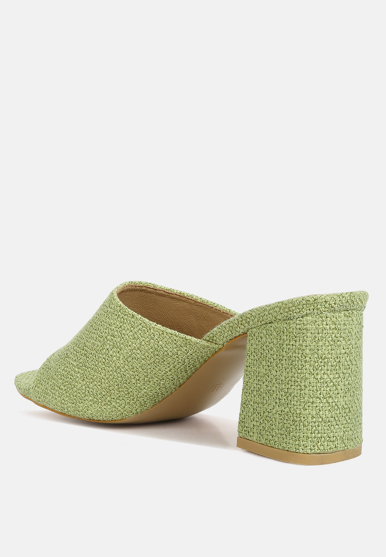 addie block heel slip on sandals by ruw#color_green