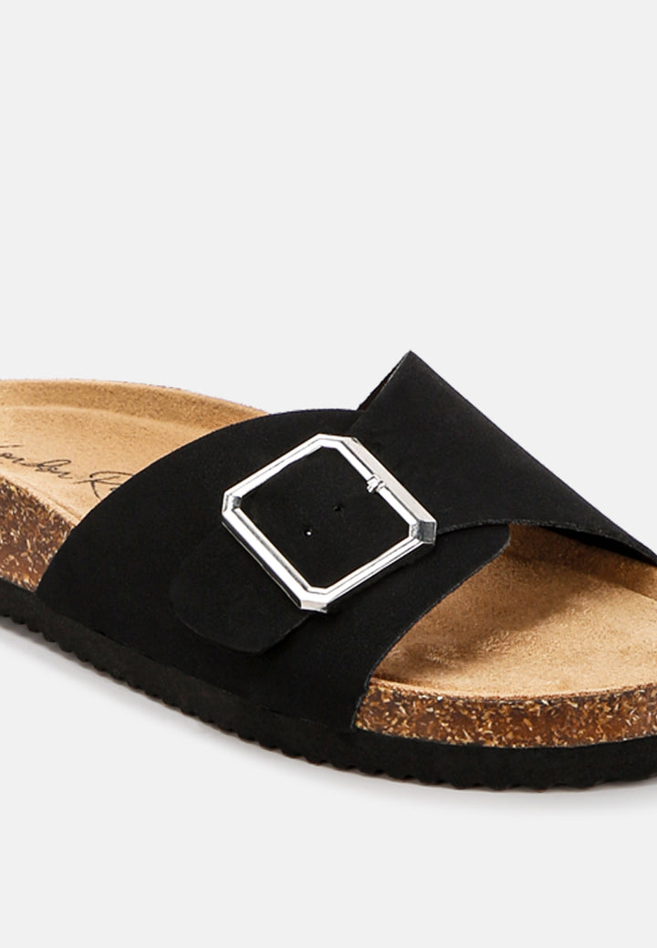 adjustable buckle closure flats by ruw#color_black