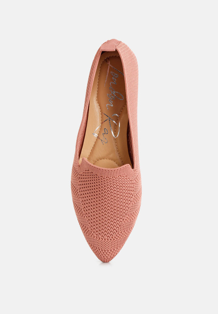 knit textile solid flats by ruw#color_pink