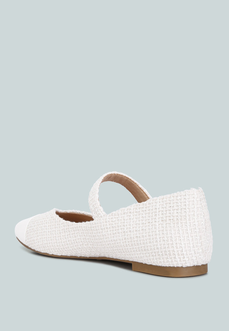 albi patent toe cap satin mary jane#color_white