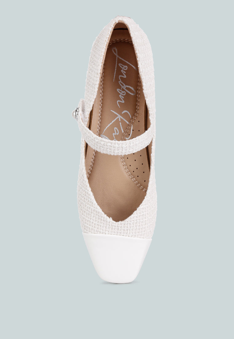 albi patent toe cap satin mary jane#color_white