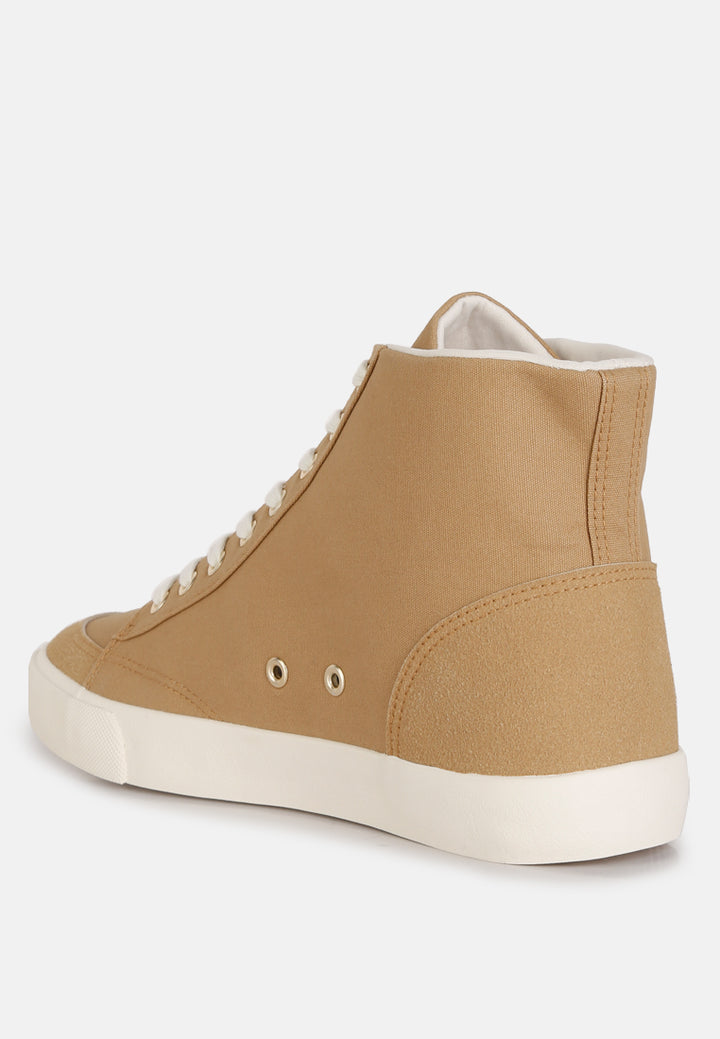 men's ankle length solid sneakers#color_beige